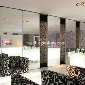 Vách di động dán gương
