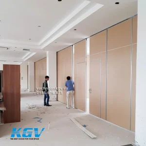 Vách ngăn di động gỗ cách âm cao cấp hệ 100mm/110mm