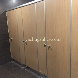 Vách ngăn phòng vệ sinh vân gỗ compact